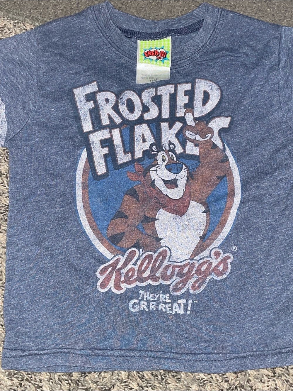 Energie Kids Blue Graphic Frosted Flakes Tee